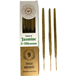 Green Tree Botanical Incense Jasmine & Frankincense - 9 thick craft herbal sticks