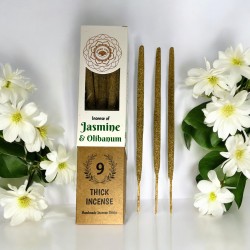 Green Tree Botanical Incense Jasmine & Frankincense - 9 thick craft herbal sticks