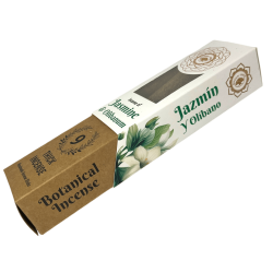 Green Tree Botanical Incense Jasmine & Frankincense - 9 tjocka hantverksmässiga örtpinnar