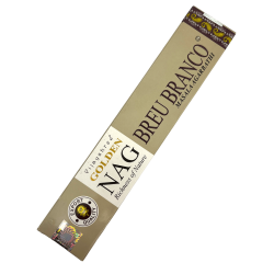 Incenso Bianco Breu GOLDEN NAG Fragranza Vijayshree in Resina Amazzonica - 1 Confezione da 15gr.