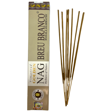 Breu White Incense GOLDEN NAG Amazon Resin Vijayshree Fragrance - 1 opakowanie 15gr.