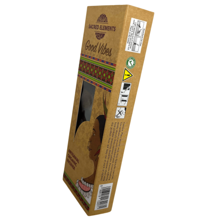 Cones de Incenso Good Vibes Sacred Elements Good Vibrations HEM - Caixa com 10 grandes cones de incenso artesanal