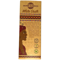 Cons d'Incienso White Oudh Sacred Elements HEM - Cajita amb 10 cons artesans grans d'incís