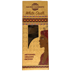 Cons d'Incienso White Oudh Sacred Elements HEM - Cajita amb 10 cons artesans grans d'incís