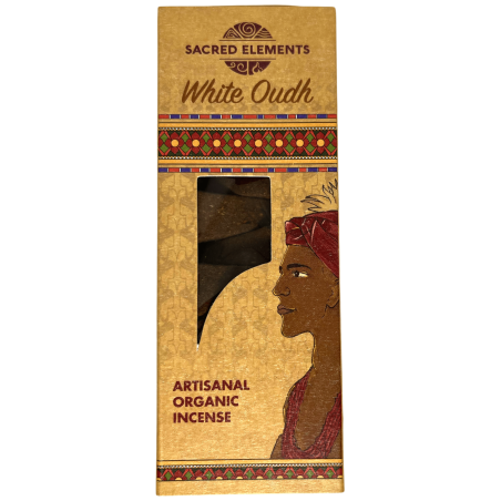 Coni di Incenso Elementi Sacri Oudh Bianco HEM - Scatola con 10 grandi coni di incenso artigianali