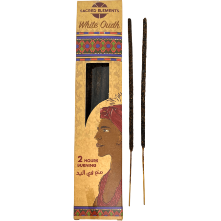 White Oudh Incense SACRED ELEMENTS White Oudh HEM - 8 artisan organic bars