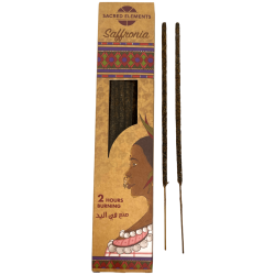 Saffron Incense SACRED ELEMENTS Saffronia HEM - 8 artisan organic bars