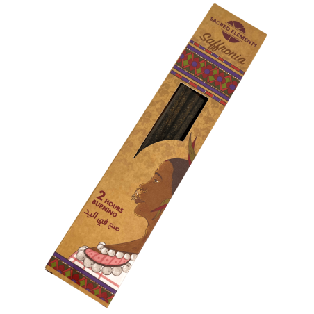 Incienso Azafrán SACRED ELEMENTS Saffronia HEM - 8 barritas orgánicas artesanas