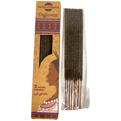 Saffron Incense SACRED ELEMENTS Saffronia HEM - 8 artisan organic bars