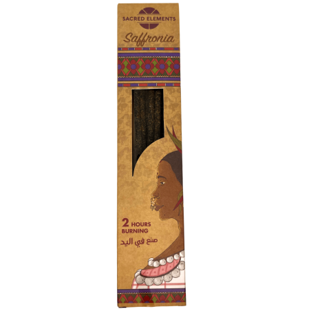 Incienso Azafrán SACRED ELEMENTS Saffronia HEM - 8 barritas orgánicas artesanas