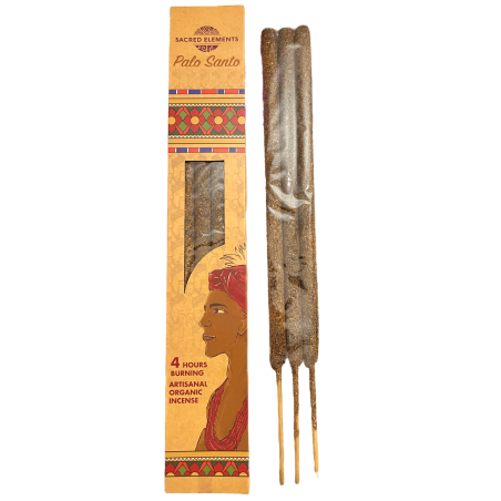 Incienso de Jardín Palo Santo SACRED ELEMENTS HEM Incienso Orgánico - 3 barritas artesanas extra grandes de 40cm - 4h duración