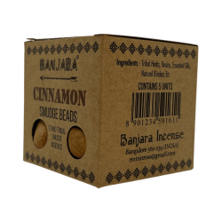 Cinnamon Incense Bombs BANJARA Activated Scenting Warmth, Energy and Prosperity - Box of 5 bombs with stand