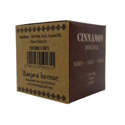 Cinnamon Incense Bombs BANJARA Activated Scenting Warmth, Energy and Prosperity - Box of 5 bombs with stand