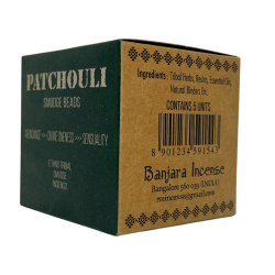 Patchouli Incense Bombs BANJARA Activated Scenting Abundance, Divine Unity and Sensuality - 5 bombs with stand