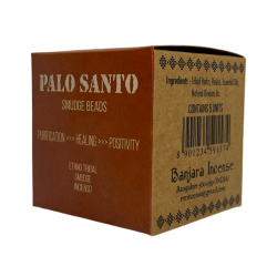 Bombes d’encens Palo Santo BANJARA Parfum activé de purification, de guérison et de positivité - 5 bombes avec support