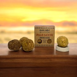 Palo Santo Incense Bombs BANJARA Activated Purification, Healing & Positivity Scenting - 5 Bombs with Stand