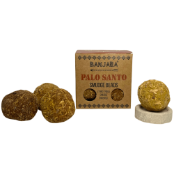 Bombes d’encens Palo Santo BANJARA Parfum activé de purification, de guérison et de positivité - 5 bombes avec support