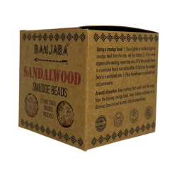 Sandalwood Incense Bombs BANJARA Activated Scenting Serenity, Wisdom and Balance - 5 bombs with stand