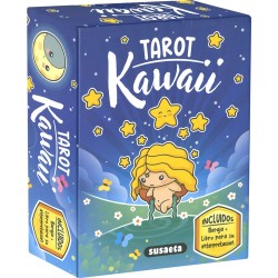 Kawaii Tarot Susaeta Ediciones - 80-kartowa talia tarota + Księga Interpretacji