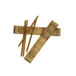 Palo Santo Incense with Artisan Cinnamon Top Premium - 4 thick handmade sticks made in Peru