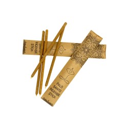 Palo Santo Incense with Artisan Top Premium Clove - 4 thick handmade sticks made in Peru