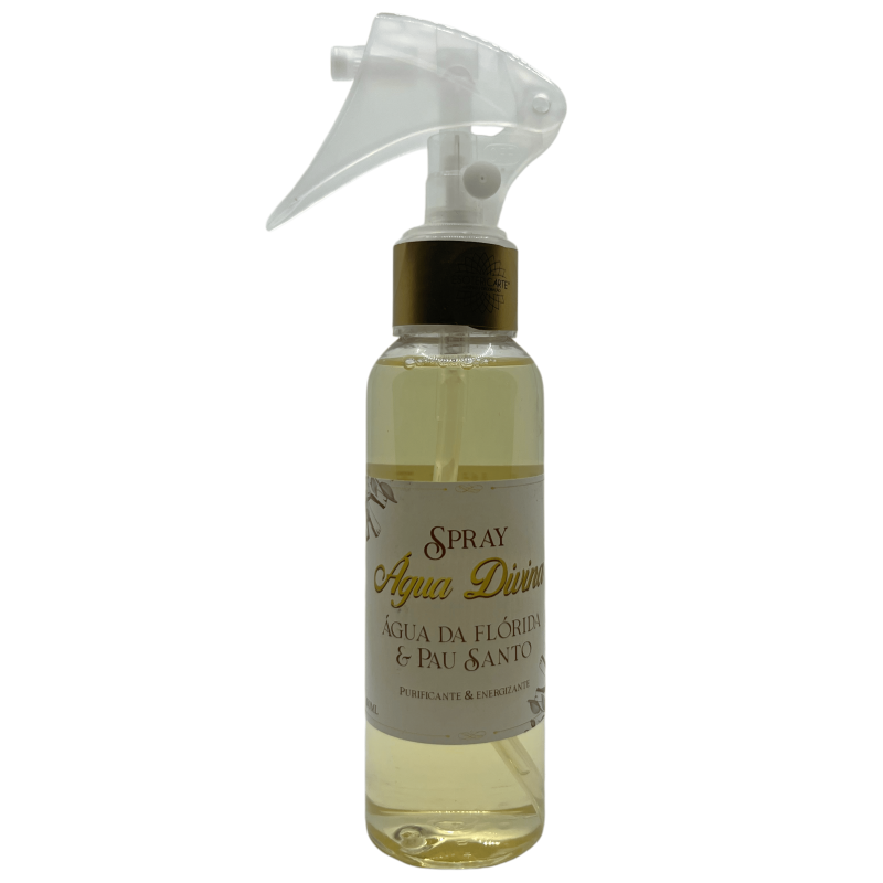 Florida Water Spray com Palo Santo Purificante e Energizante Original Divine Water do Peru - 100ml.-ÁGUAS DA FLÓRIDA-HOSTENATURA