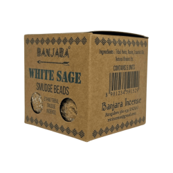 White Sage Incense Bombs BANJARA Activated Defumation Joy, Emotion and Magic - 5 bombs with stand