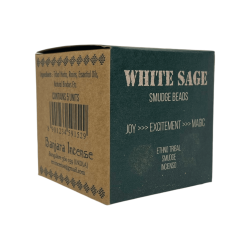 White Sage Incense Bombs BANJARA Activated Defumation Joy, Emotion and Magic - 5 bombs with stand