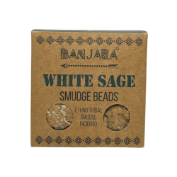 White Sage Incense Bombs BANJARA Activated Defumation Joy, Emotion and Magic - 5 bombs with stand