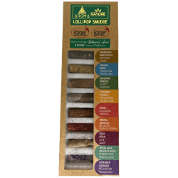 Lollipop Aroma Nature Wierook Kit - 9 natuurlijke wierook lollystokjes van elk 30 minuten - Ecocert Ecoartesanal