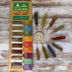 Kit de Incienso Lollipop Aroma Nature - 9 varillas piruleta de incienso naturales de 30 minutos cada una - Ecocert Ecoartesanal