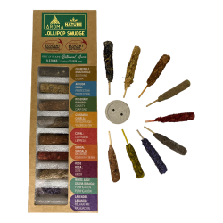 Lollipop Aroma Nature Räucherstäbchen Kit - 9 natürliche Räucherstäbchen mit je 30 Minuten - Ecocert Ecoartesanal