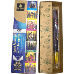 Kit Seven Archangels AROMA 7 Archangels - Incense Sticks and 7 Eco Handmade Activated Smoking Bombs