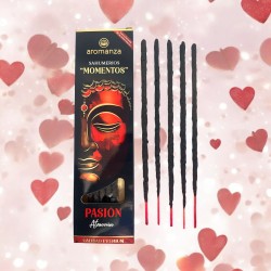 Sahumerio Moments Passion Attraction Incense Aromanza Argentina - 5 thick handmade sticks