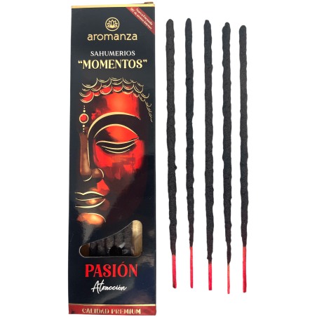 Sahumerio Moments Passion Attraction Incenso Aromanza Argentina - 5 bastoncini spessi fatti a mano