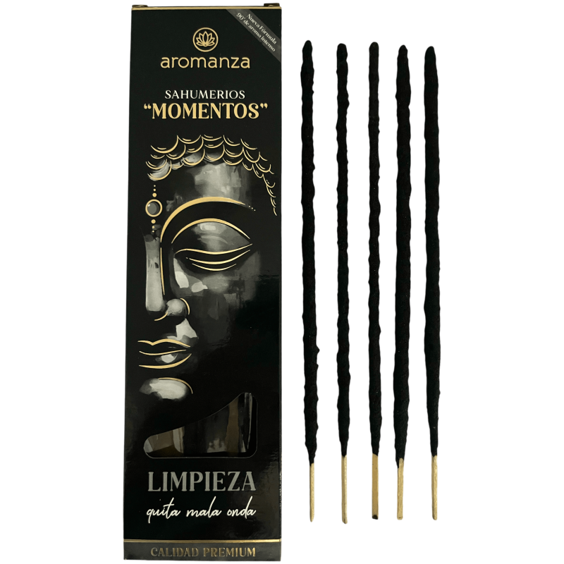 Sahumerio Moments Cleansing Remove the bad vibes Incense Aromanza Argentina - 5 thick handmade sticks-Sahumerios Moments Aromanza-HOSTENATURA