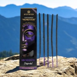 Sahumerio Moments Abundance Prosperity Incense Aromanza Argentina - 5 thick artisanal sticks