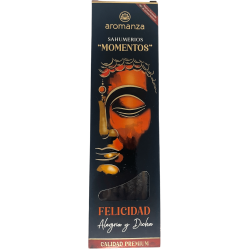 Sahumerio Moments Happiness Joy and Bliss Incense Aromanza Argentina - 5 أعواد سميكة مصنوعة يدويا