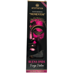 Sahumerio Moments Good Wave Positive Force Incense Aromanza Argentina - 5 أعواد حرفية سميكة