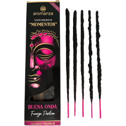 Sahumerio Moments Good Wave Positive Force Encens Aromanza Argentina - 5 bâtonnets artisanaux épais