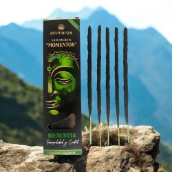 Sahumerio Moments of Well-being Tranquility and Comfort Incense Aromanza Argentina - 5 thick handmade sticks