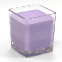 Candele di soia senza etichetta: lavanda e basilico