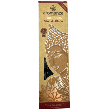 Encens tibétain Bois de santal Hindou Purification Encens Aromanza Argentine - Encens fait à la main 8 bâtonnets extra épais