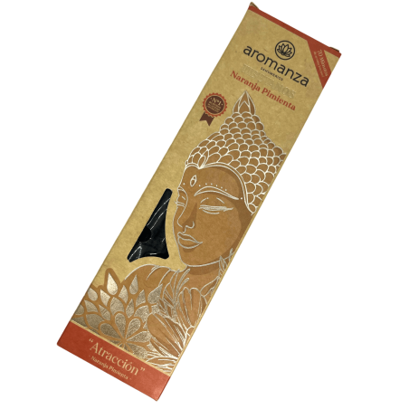 Incenso Tibetano Arancia Pepe Attrazione Incenso Aromanza Argentina - Incenso artigianale 8 bastoncini extra spessi