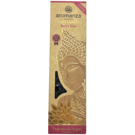 Incienso Tibetano Berry Kiss Dulzura de Hogar Inciensos Aromanza Argentina - Sahumerio artesanal 8 varillas extra gruesas
