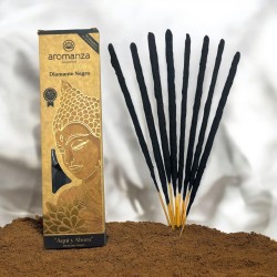 Tibetan Incense Black Diamond Here and Now Incense Aromanza Argentina - Handmade incense 8 extra thick sticks