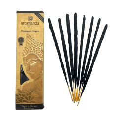 Incenso Tibetano Diamante Nero Qui e Ora Incenso Aromanza Argentina - Incenso fatto a mano 8 bastoncini extra spessi