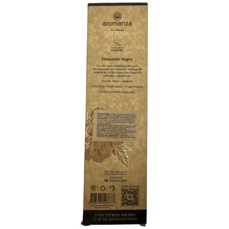 Tibetischer Weihrauch Black Diamond Hier und Jetzt Weihrauch Aromanza Argentinien - Handgemachter Weihrauch 8 extra dicke Stäbch