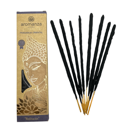 Tămâie tibetană Parfum oriental Tămâie de meditație Aromanza Argentina - Tămâie manuală 8 bețișoare extra groase