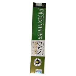 Black Sage Incense GOLDEN NAG Black Sage Vijayshree Fragrance - 1 Pack of 15gr.